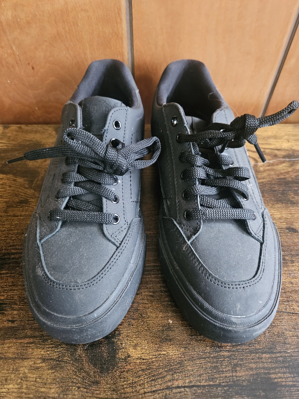 PUMA Court Classic Vulc Triple Lace Up Mens Black Sneakers Casual